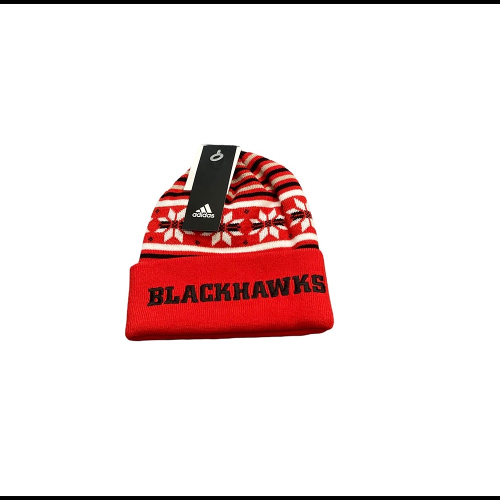 Chicago Blackhawks Adidas Culture Cuffed Knit Beanie Hat Cap